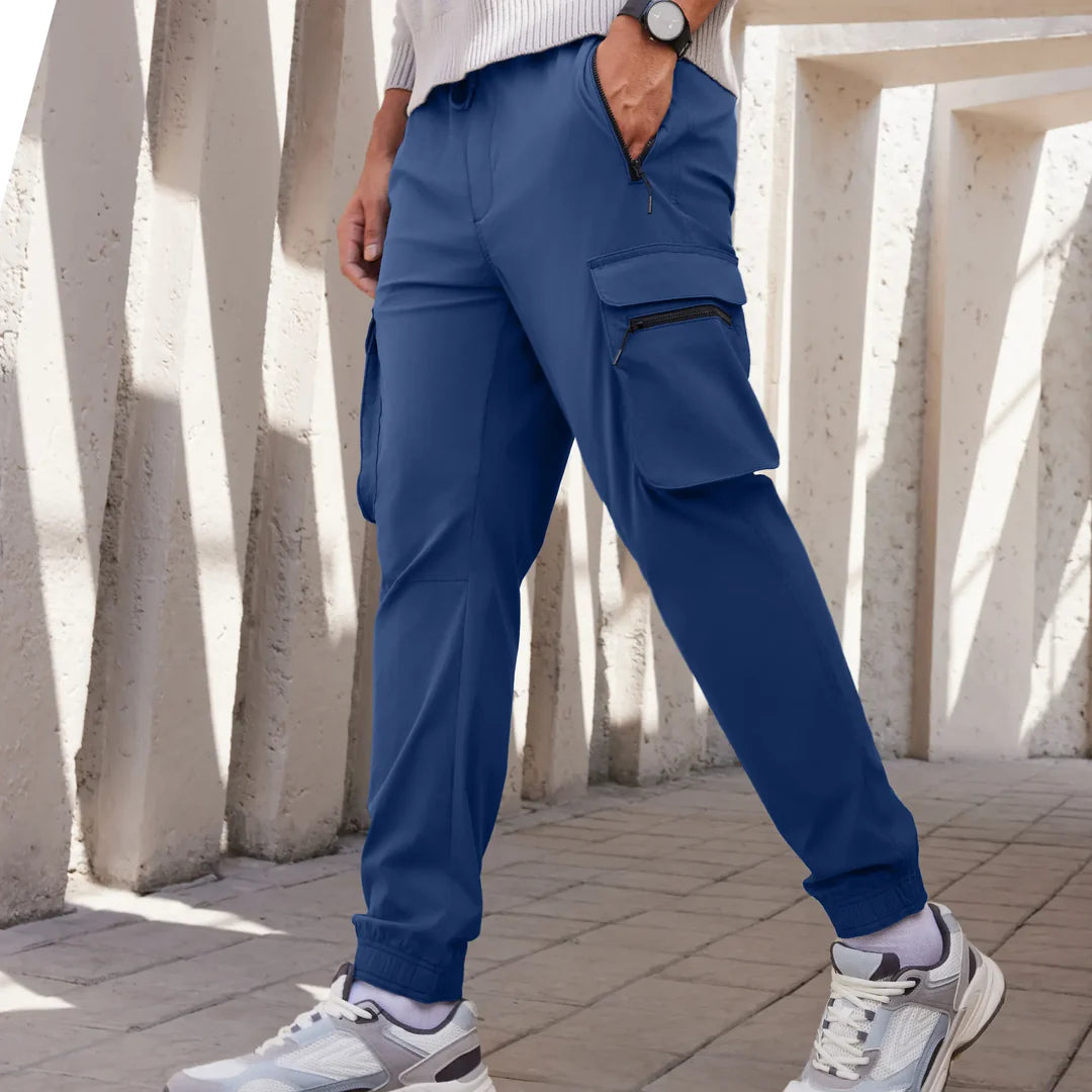 XAVI CART #4444 Moveo Slim Fit Cargo Joggers - Yale Blue