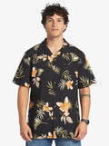XAVI CART #4435 Quiksilver Mens Tropical Floral Short Sleeve Shirt